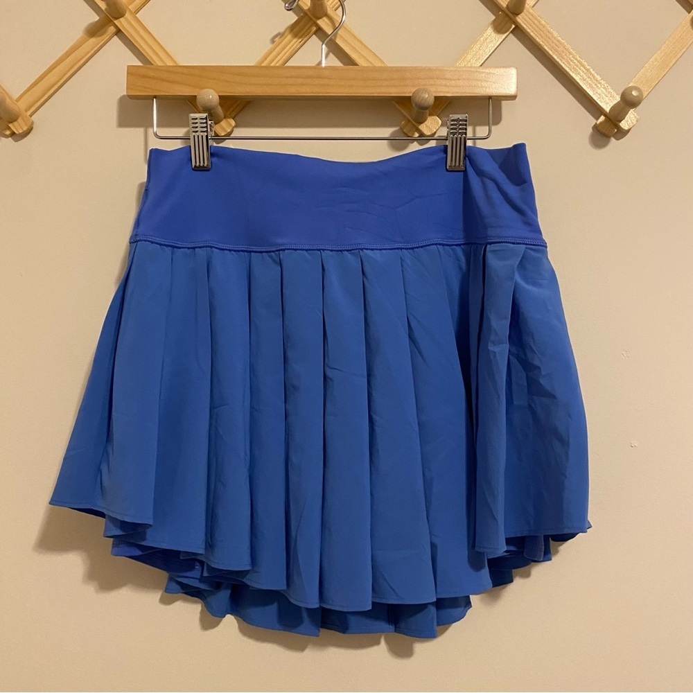 Aerie Offline Cornflower Blue Pleated Athletic Skirt size Large